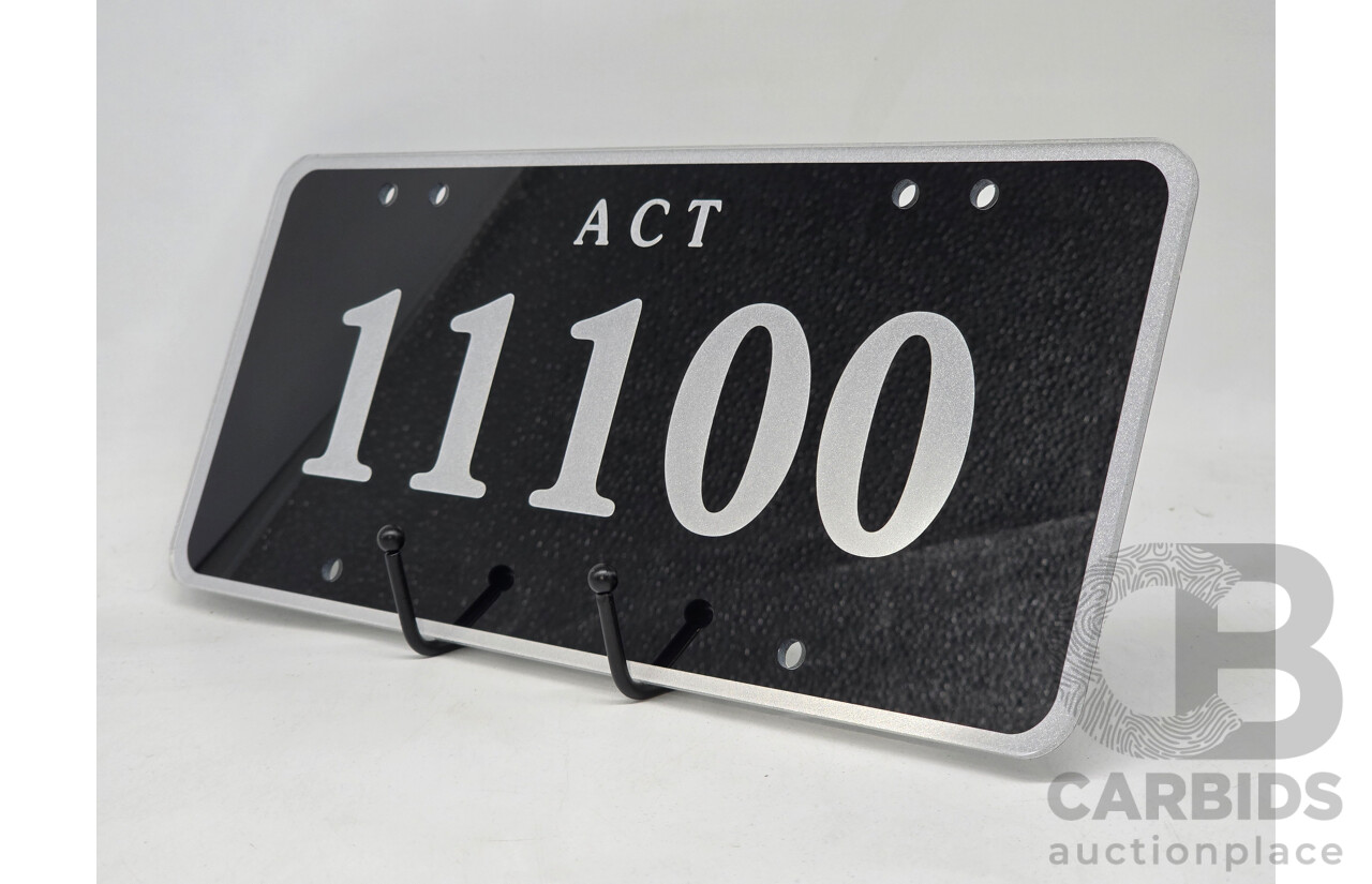 ACT 5-Digit Numerical Number Plate - 11100