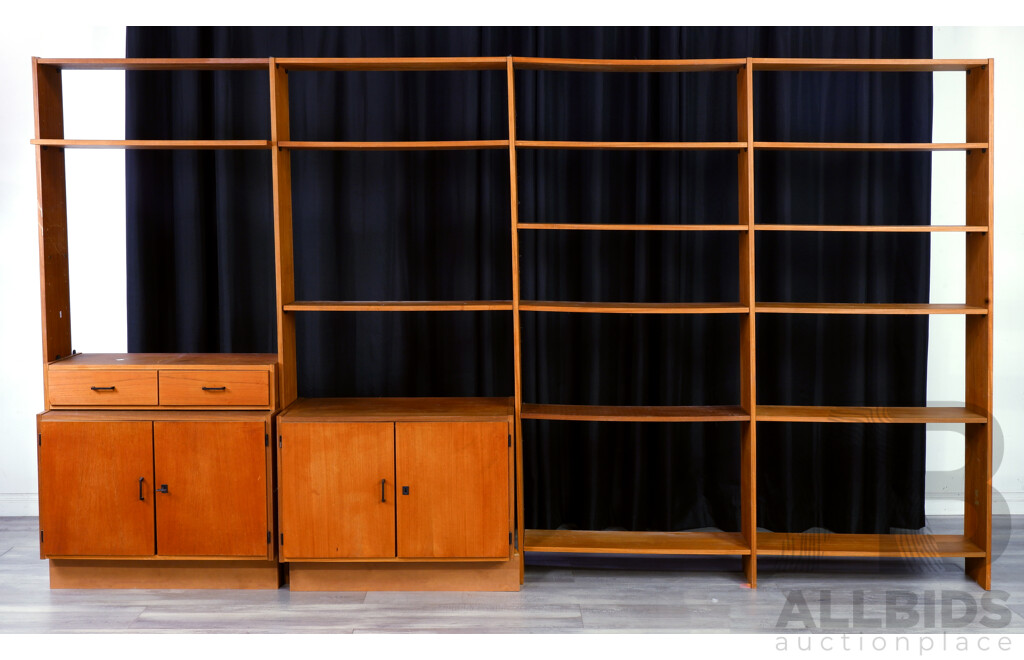 Australian Teak Modular Wall Unit