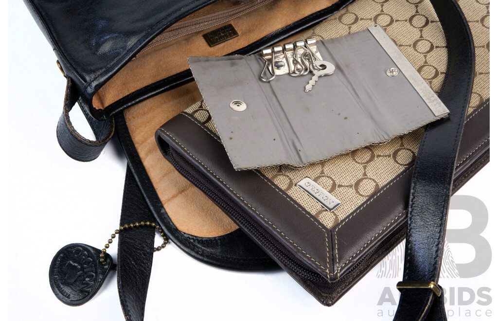 Oroton Hand Bag, Oroton Clutch Along with Glomesh Key Wallet