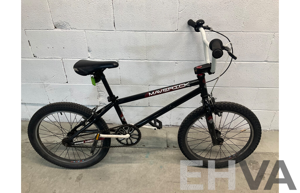 FREE AGENT Maverick BMX Bike Black (49cm Frame)
