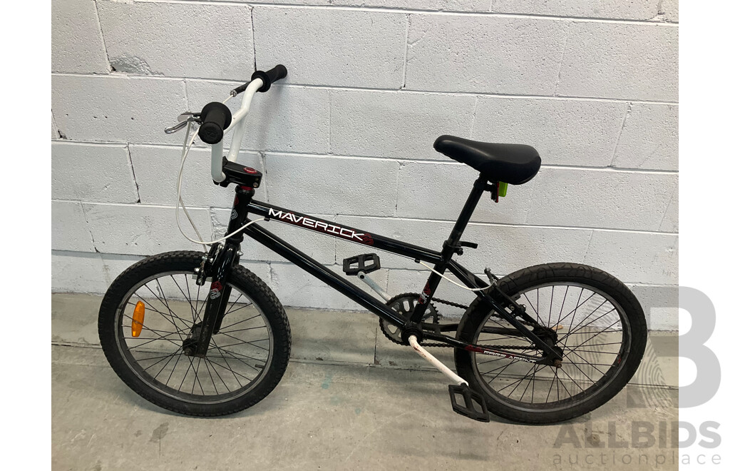 FREE AGENT Maverick BMX Bike Black (49cm Frame)