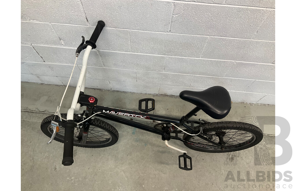 FREE AGENT Maverick BMX Bike Black (49cm Frame)