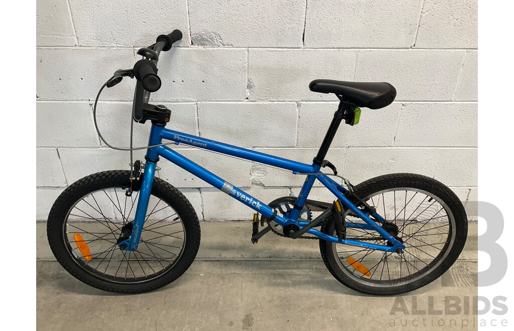 FREE AGENT Maverick BMX Bike Blue (48cm Frame)