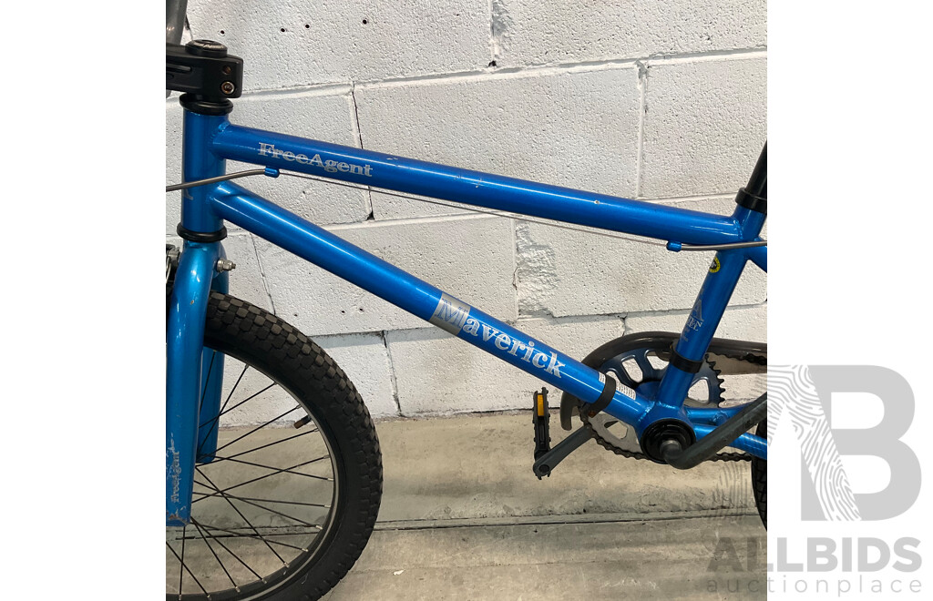 FREE AGENT Maverick BMX Bike Blue (48cm Frame)