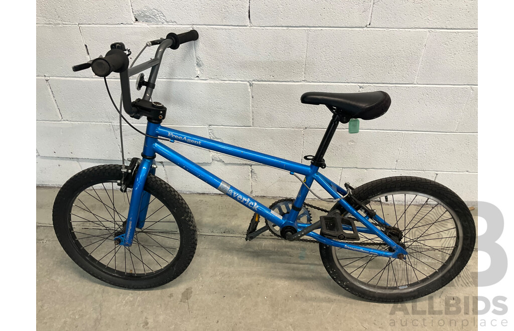 FREE AGENT Maverick BMX Bike Blue (48cm Frame)