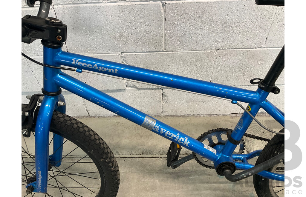 FREE AGENT Maverick BMX Bike Blue (48cm Frame)