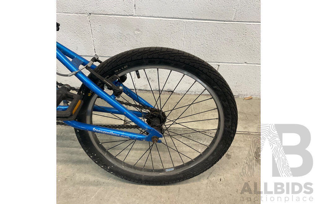 FREE AGENT Maverick BMX Bike Blue (48cm Frame)