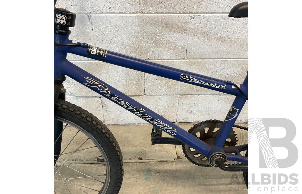 FREE AGENT Maverick BMX Bike Dark Blue (49cm Frame)