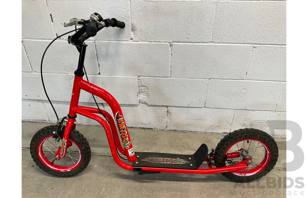 Amico Red Scooter (70cm Height)