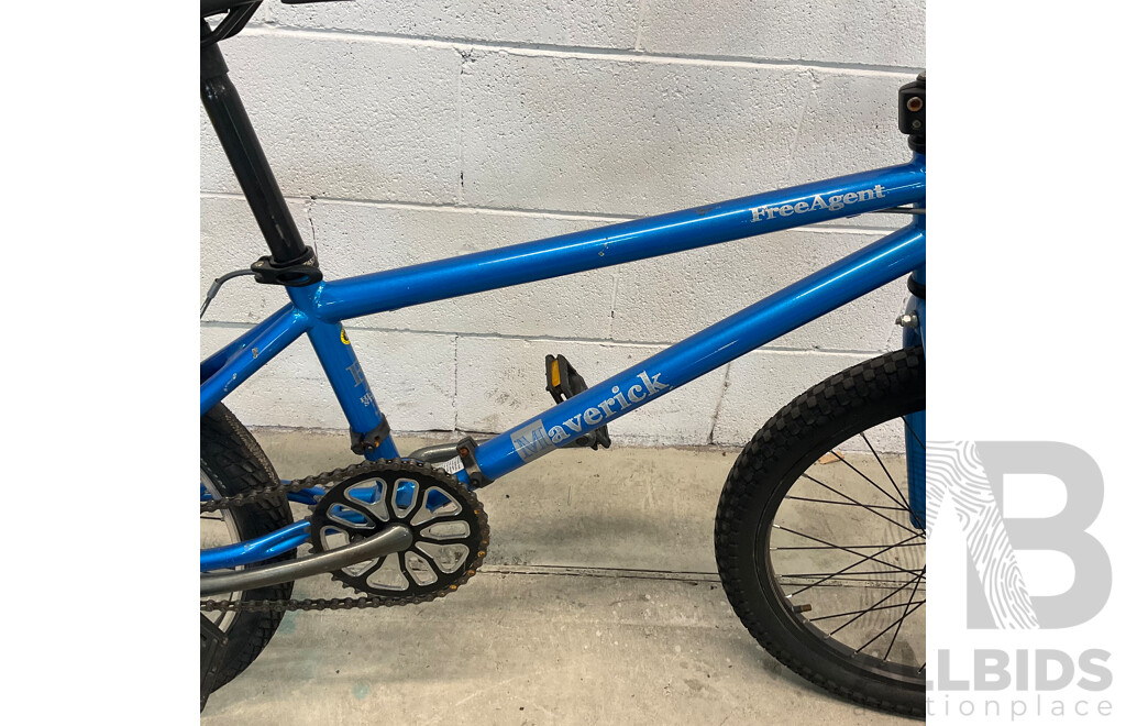 FREE AGENT Maverick BMX Bike Blue (48cm Frame)