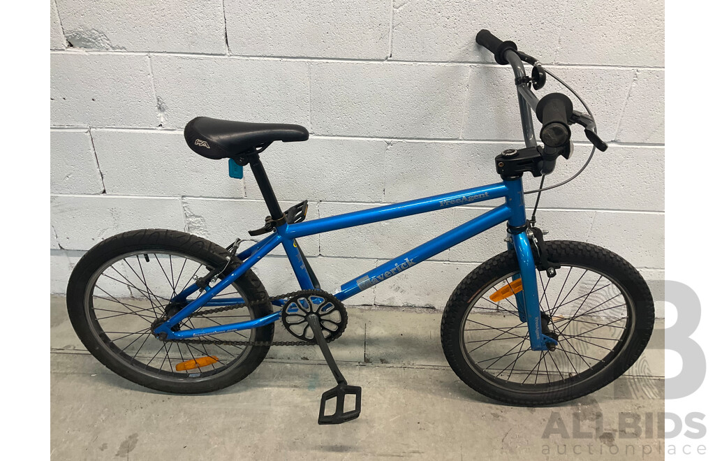 FREE AGENT Maverick BMX Bike Blue (48cm Frame)