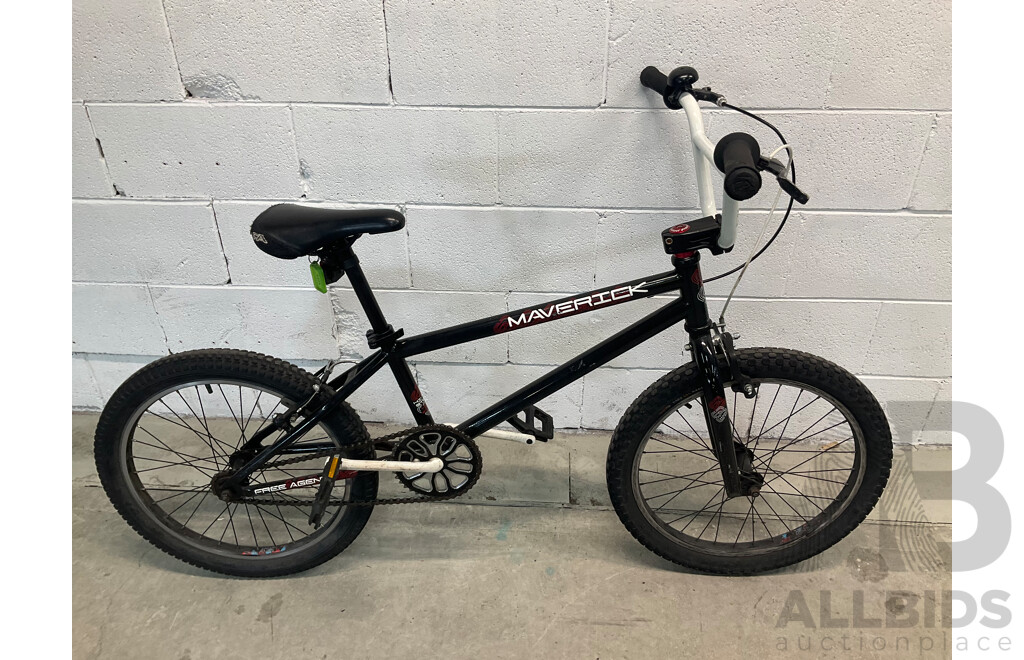 FREE AGENT Maverick BMX Bike Black (49cm Frame)