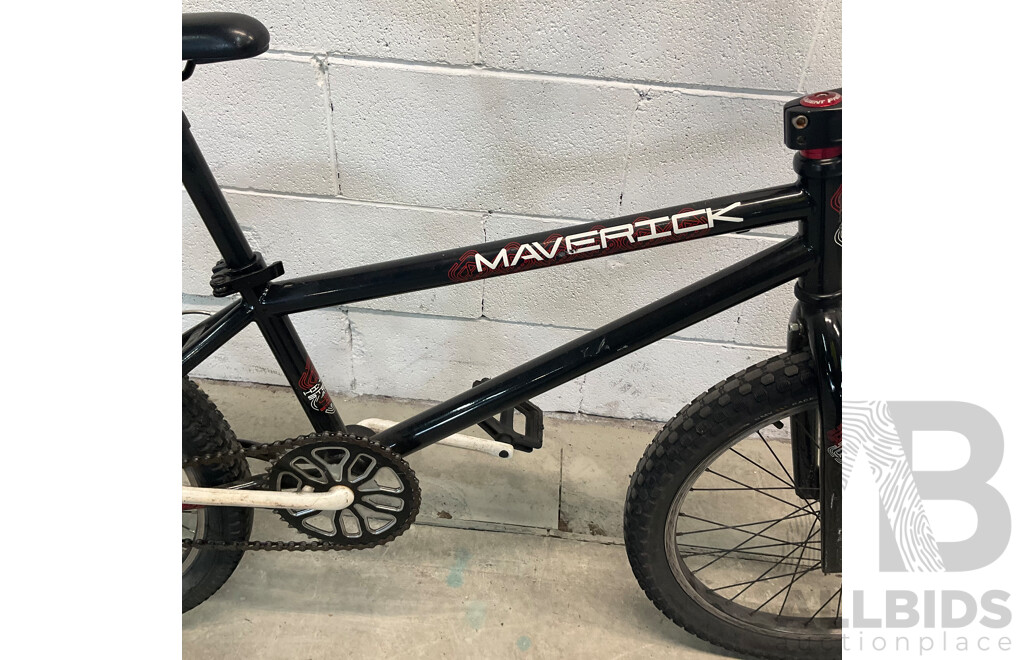 FREE AGENT Maverick BMX Bike Black (49cm Frame)