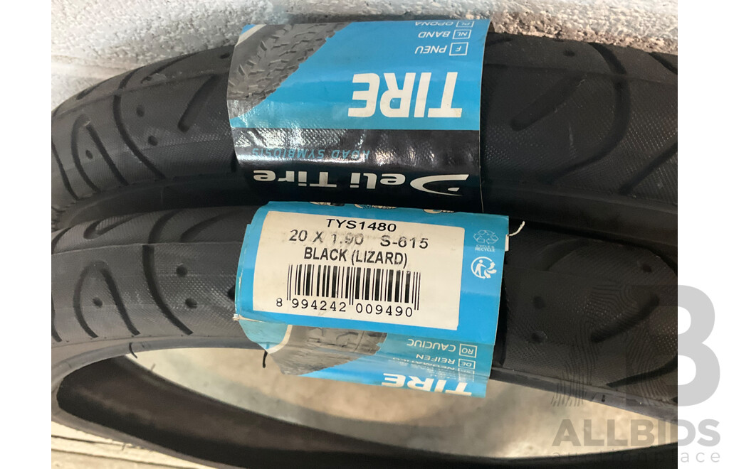 5x Lizard 20-inch Bike Tyres