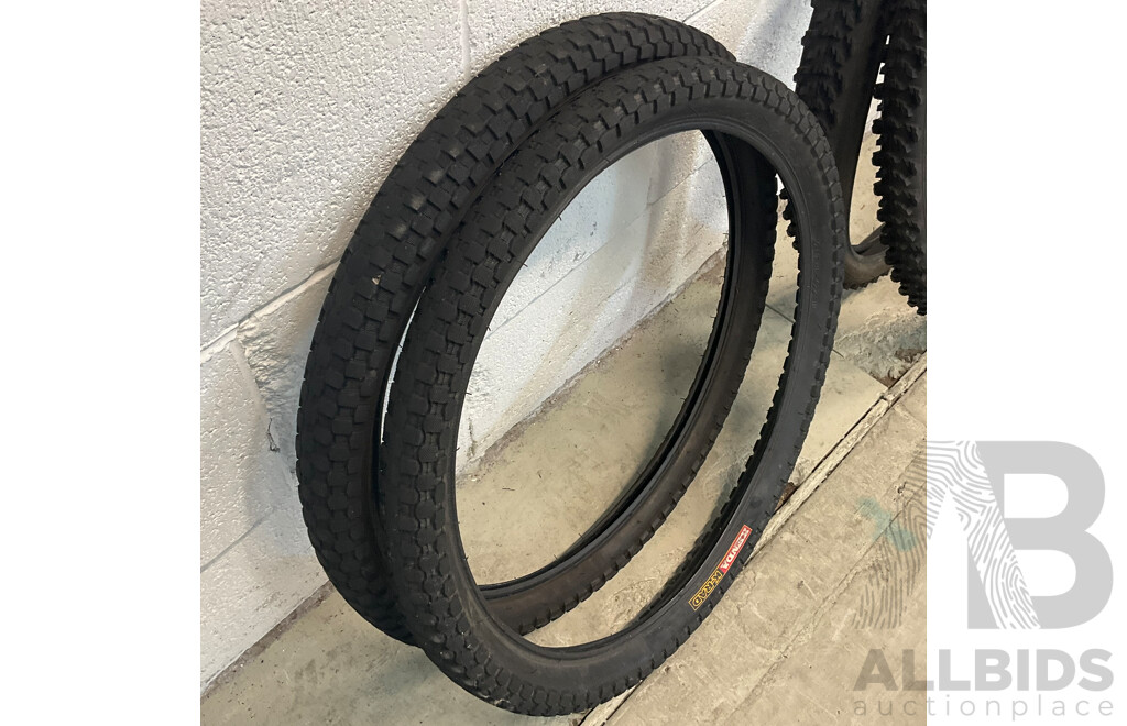 2x Kenda K-rad 20-inch & 2x Duro 24-inch Bike Tyres