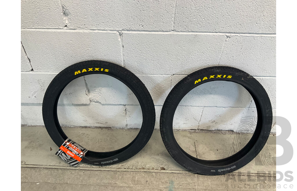 2x MAXXIS 20-inch Bike Tyres