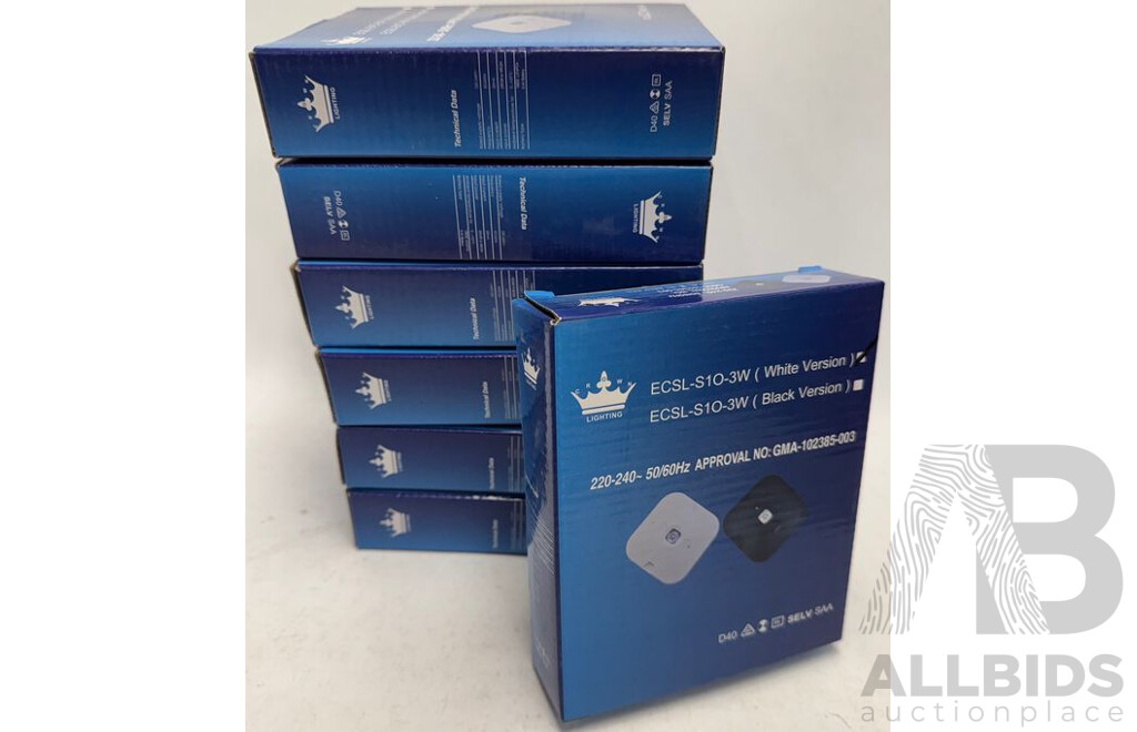 Crown Lighting (ECSL-S10-3W) Emergency Battery - Lot of 7