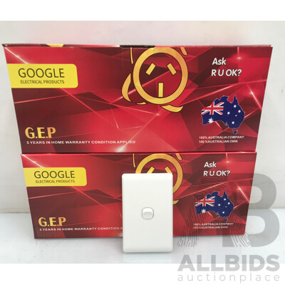 Google Electrical Products Single Gang Switch  - Lot of 30 Pcs - Brand New