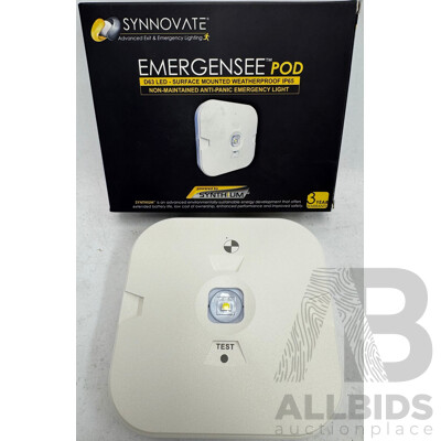 D63 LED Surface Mounted Emergency Light - Lot of 6