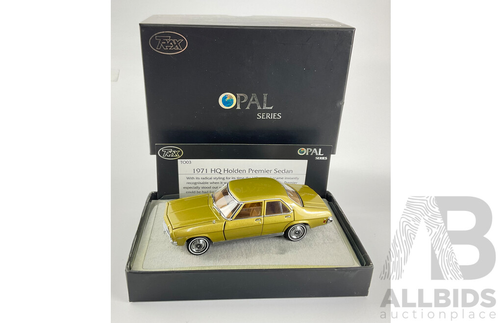 Trax Opal Series Diecast 1971 HQ Holden Premier Sedan - 1:43 Scale