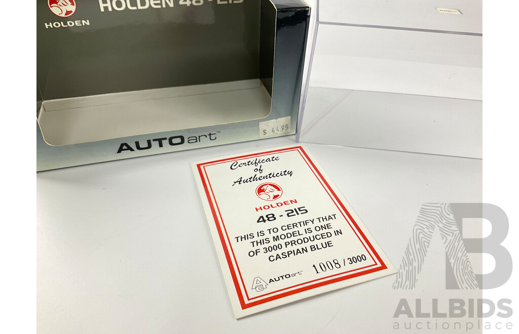 Auto Art Diecast Holden 48-215 with Certificate - 1:43 Scale