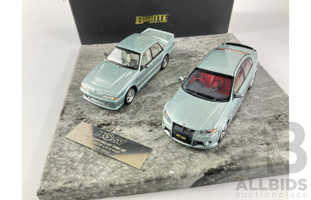 Biante Diecast 20th Anniversary Holden VL SS Group 'A' SV and W427 with Certificate Plate  - 1:43 Scale