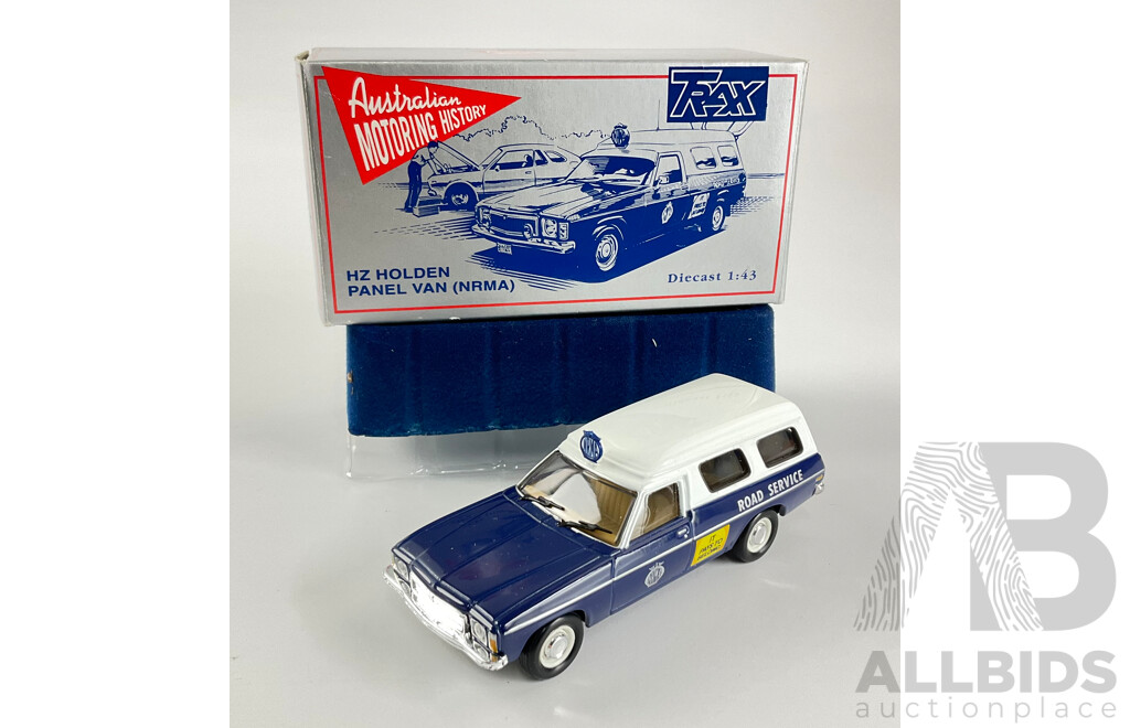 Trax Diecast 1977 HZ Holden NRMA Panel Van - 1:43 Scale