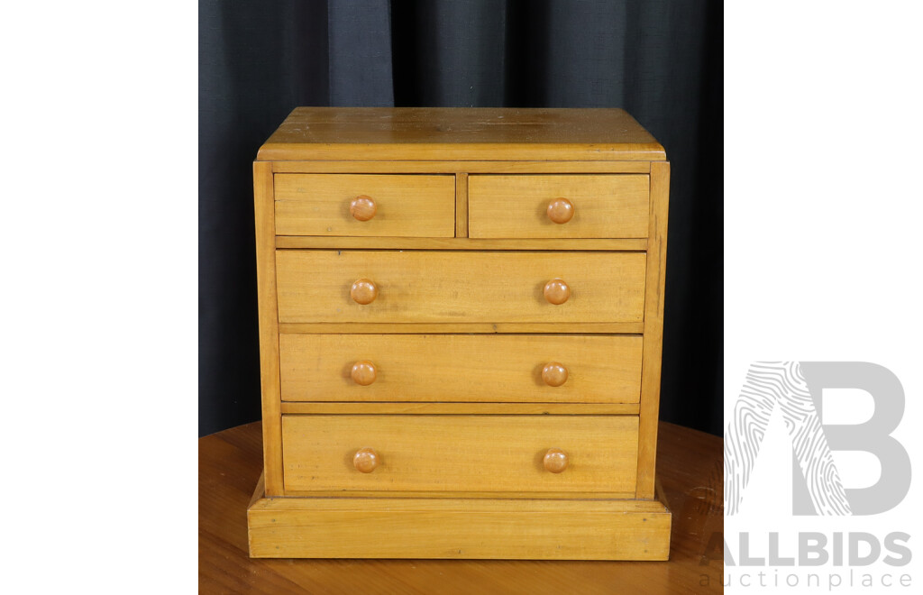 Bespoke Five Drawer Apprentice Chest