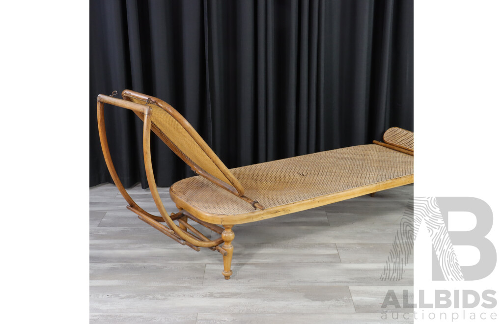 Antique Bentwood Daybed by Thornet