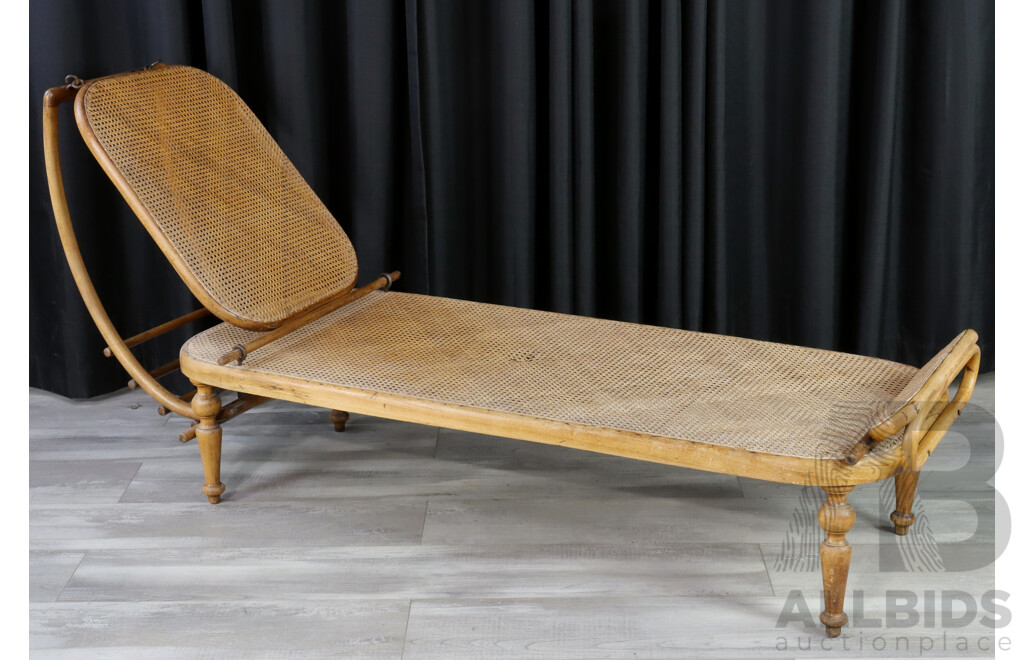 Antique Bentwood Daybed by Thornet