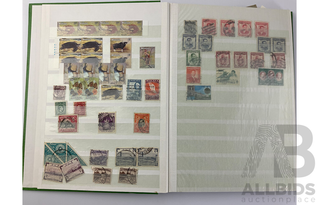 Album of Mostly Australian Mint Stamps, Blocks and Canceled Stamps with New Zealand Predecimal and First Day Covers, Thailand 1950's, Italy, Mexico and More