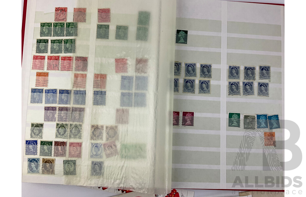 Album of Australian Stamps Including Predecimal, Strips and Blocks, Examples From 1900's to Early 1980's