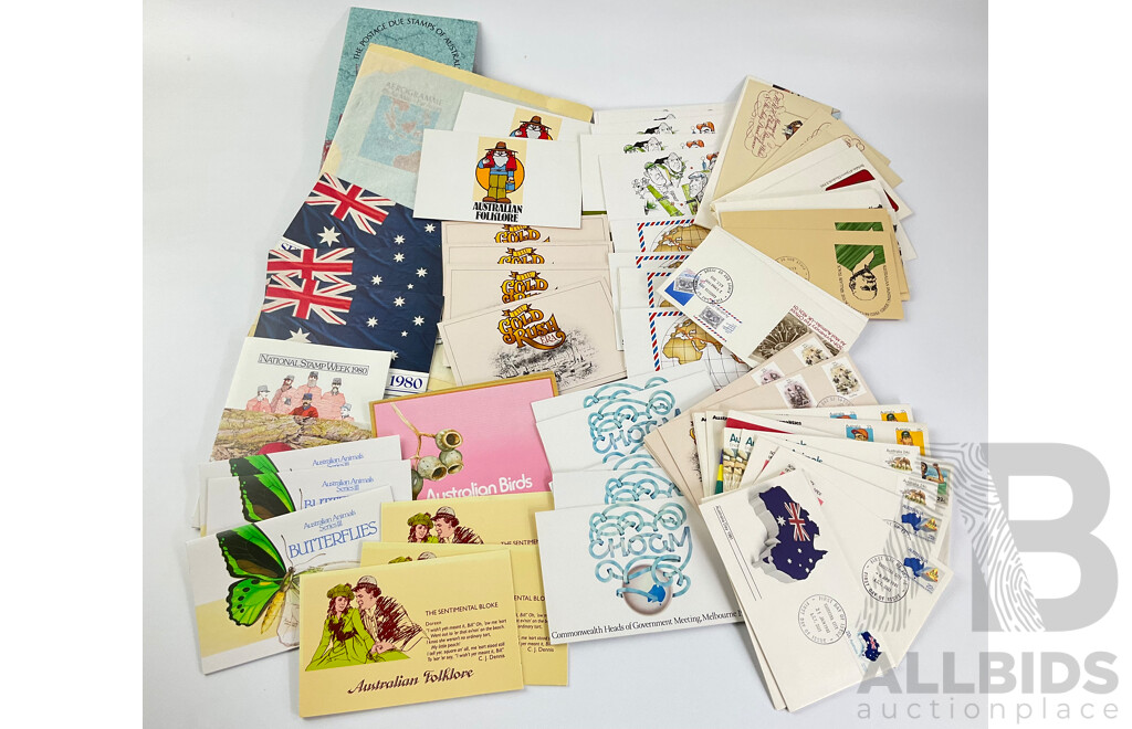 Collection of Australian Early 1980's Stamp Packs and First Day Covers