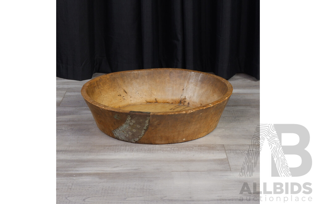 Rustic Carved Timber Bowl