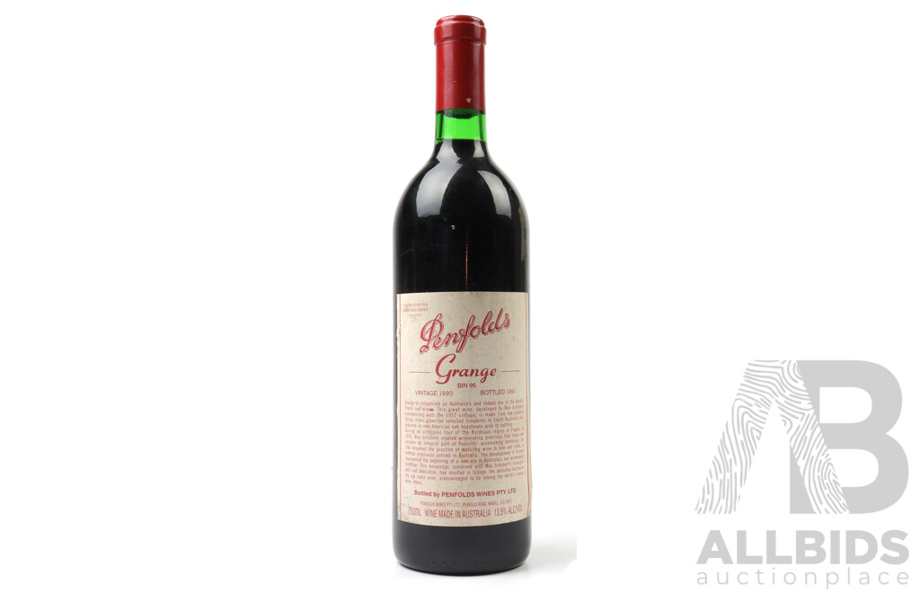 Penfolds Grange Hermitage Bin 95 Vintage 1990