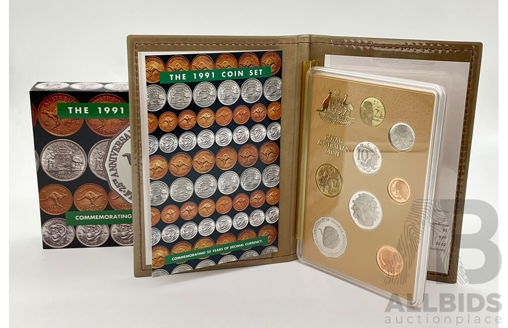 Australian RAM 1991 Eight Proof Coin Set