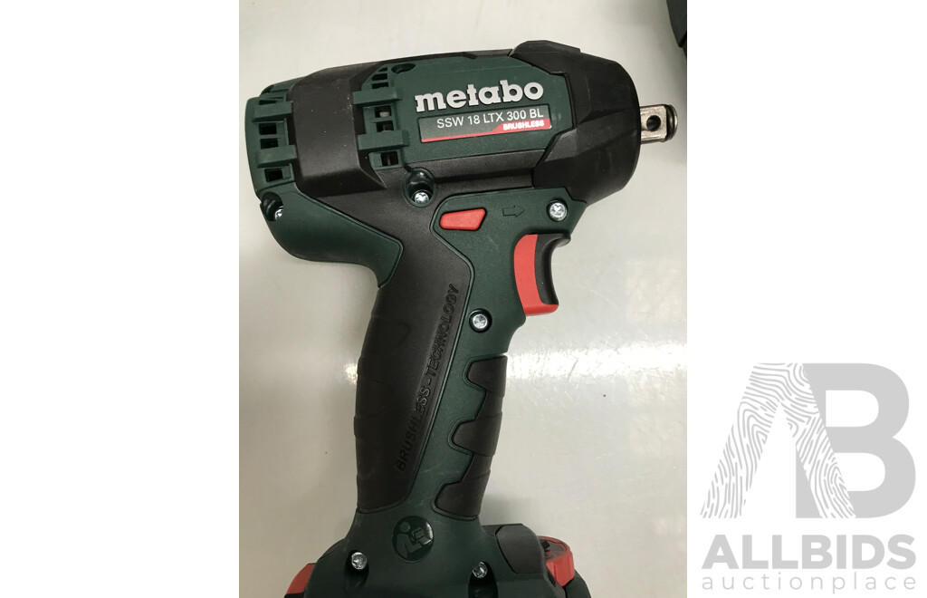 Assorted Metabo Cordless Tools and Batteries with Bag