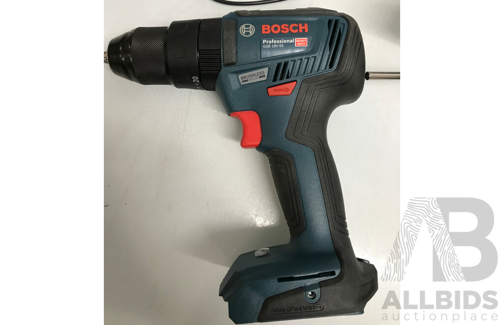 Assorted Bosch Cordless Tools and Batteries 