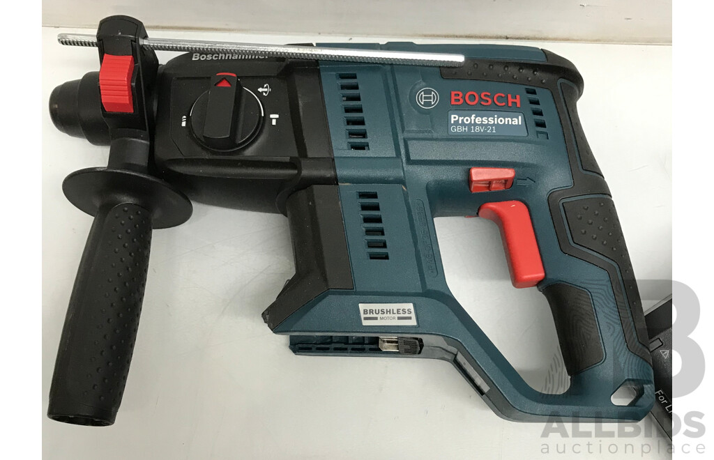 Assorted Bosch Cordless Tools and Batteries 