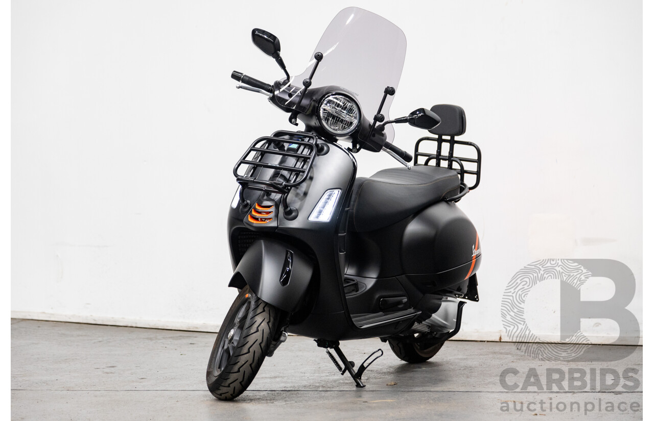 03/2023 Vespa GTS 300 Super Sport 300 HPE Scooter Nero Convinto Matte Black 278cc