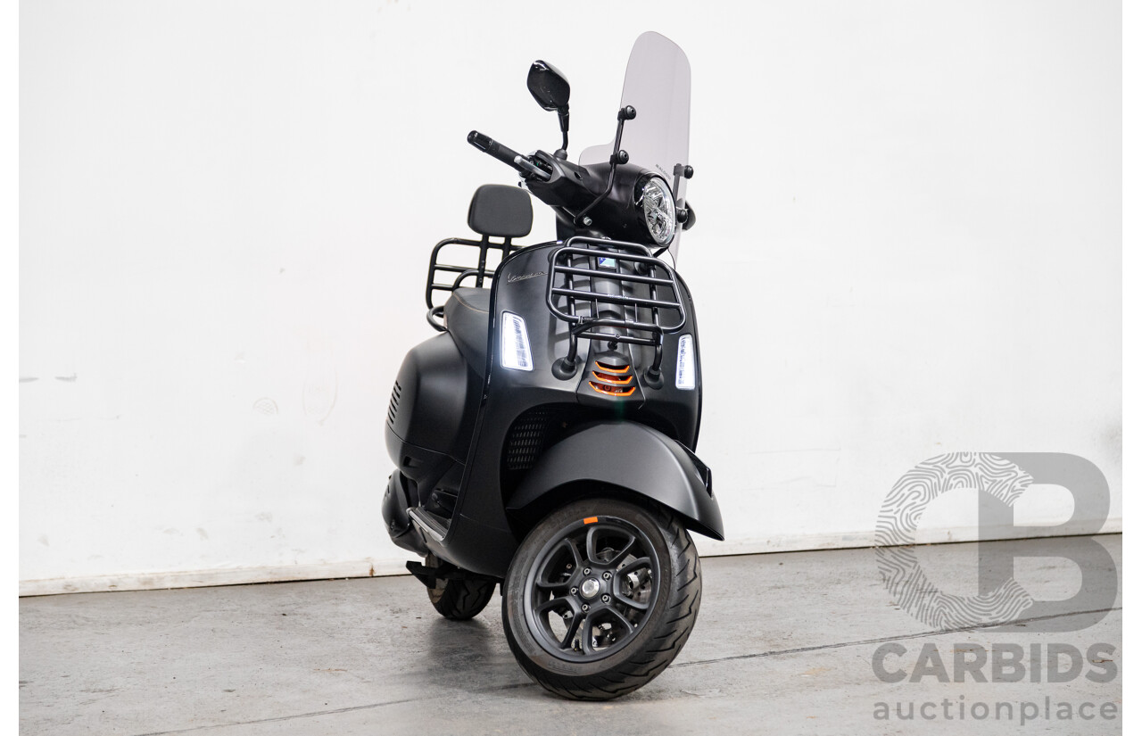 03/2023 Vespa GTS 300 Super Sport 300 HPE Scooter Nero Convinto Matte Black 278cc