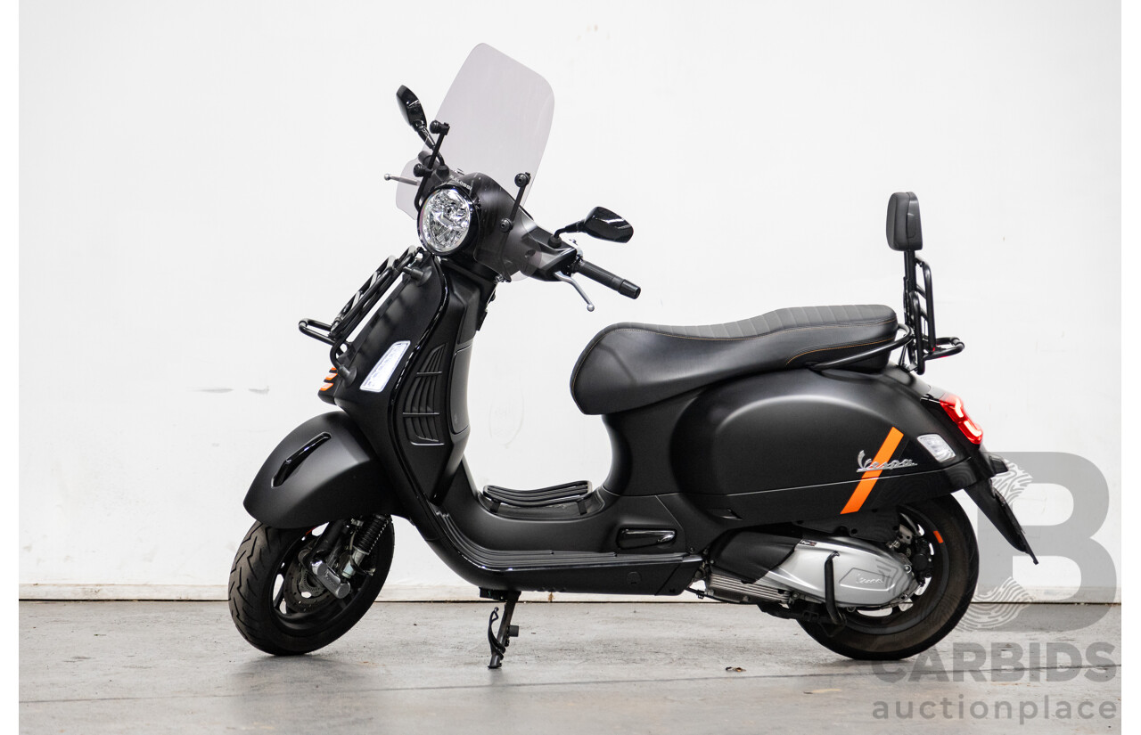 03/2023 Vespa GTS 300 Super Sport 300 HPE Scooter Nero Convinto Matte Black 278cc