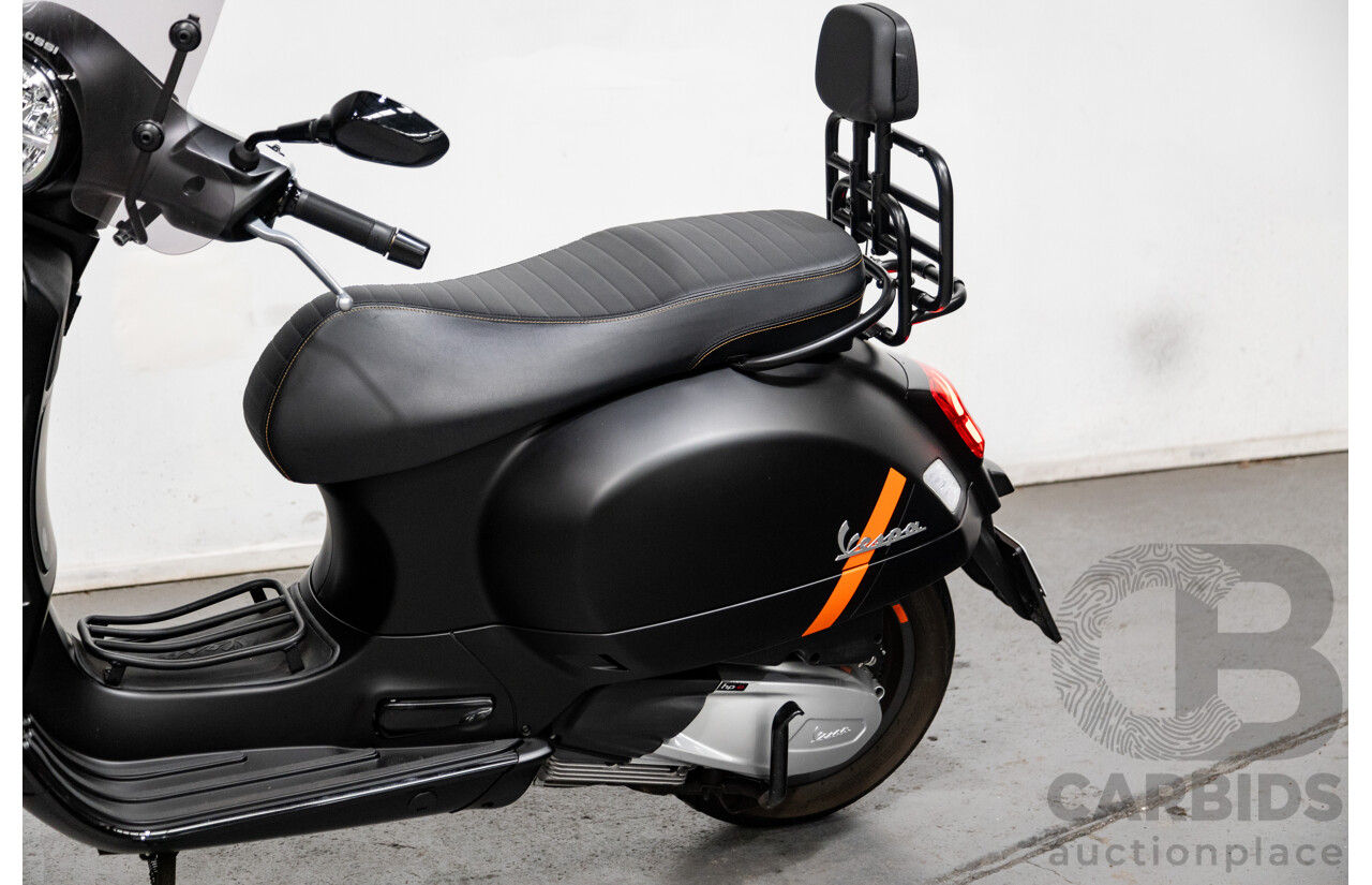 03/2023 Vespa GTS 300 Super Sport 300 HPE Scooter Nero Convinto Matte Black 278cc