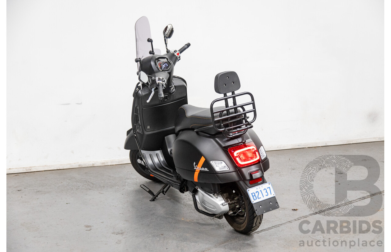 03/2023 Vespa GTS 300 Super Sport 300 HPE Scooter Nero Convinto Matte Black 278cc