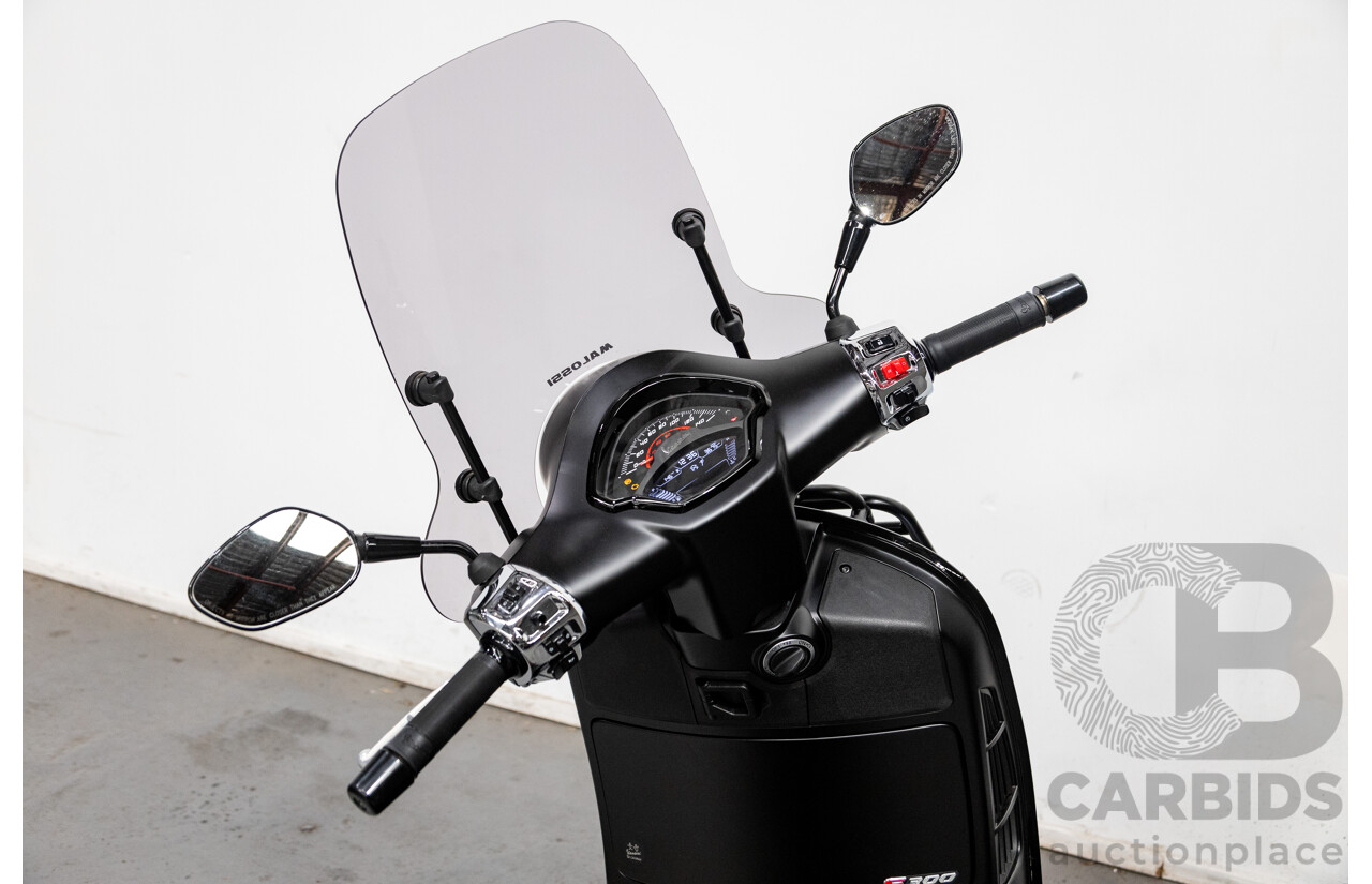 03/2023 Vespa GTS 300 Super Sport 300 HPE Scooter Nero Convinto Matte Black 278cc