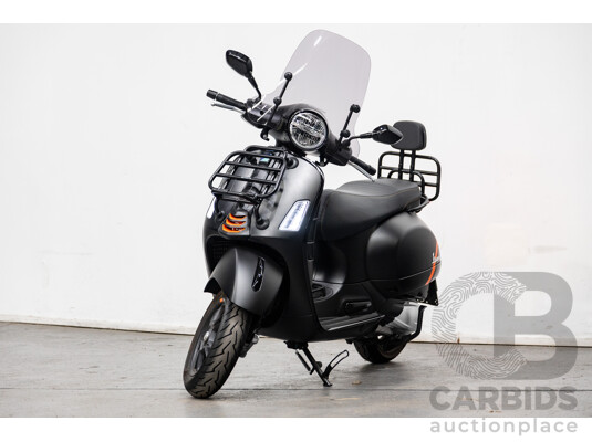 03/2023 Vespa GTS 300 Super Sport 300 HPE Scooter Nero Convinto Matte Black 278cc