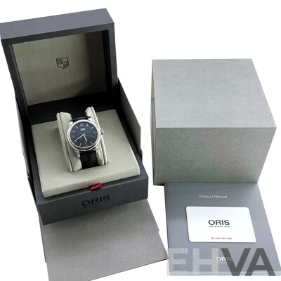 Oris Classic Date Steel Automatic with Black Dial