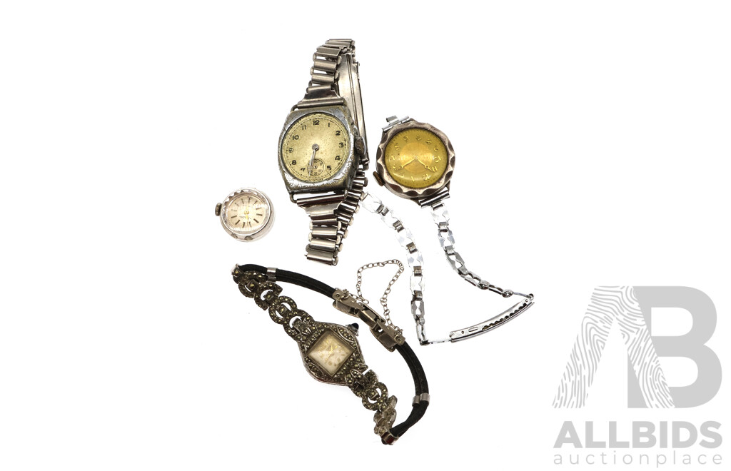 Collection of Early Vintage Ladies Wrist Watches Including Handley, Felca & Rotary