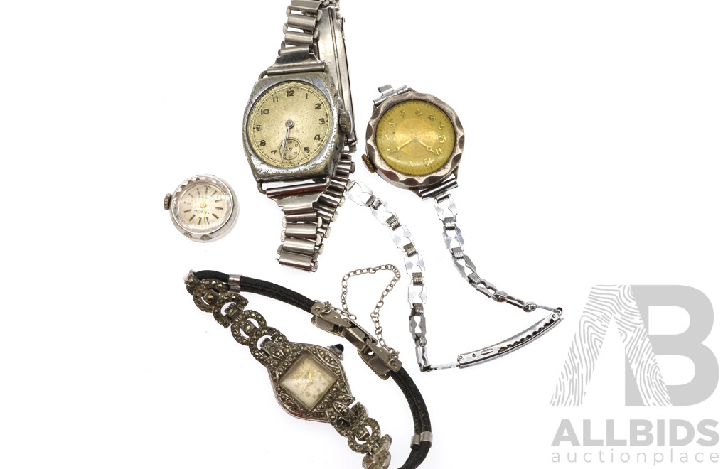 Collection of Early Vintage Ladies Wrist Watches Including Handley, Felca & Rotary