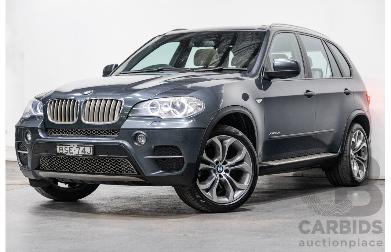 6/2010 BMW X5 Xdrive 40d Sport (AWD) E70 MY10 4d Wagon Grey Metallic Twin Turbo Diesel 3.0L - 7 Seater